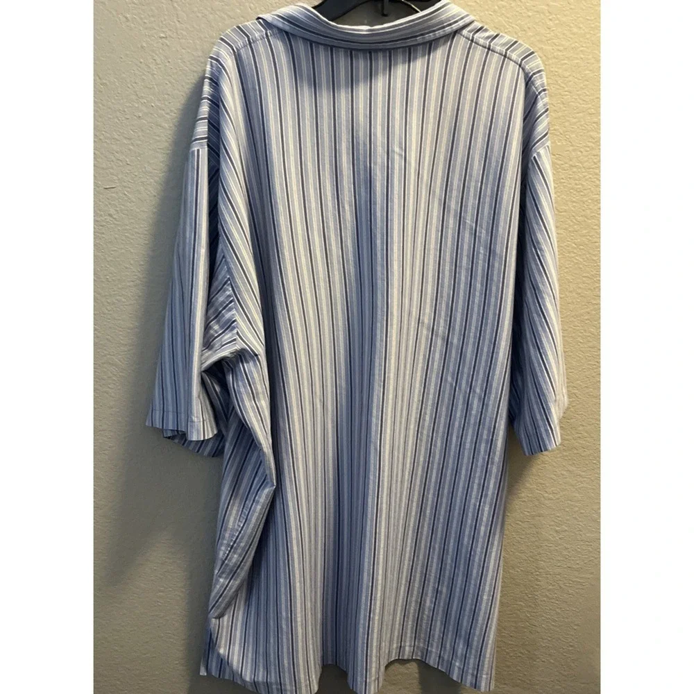 Ralph Lauren Golf Polo Shirt - Blue/White Stripes‎ XXL